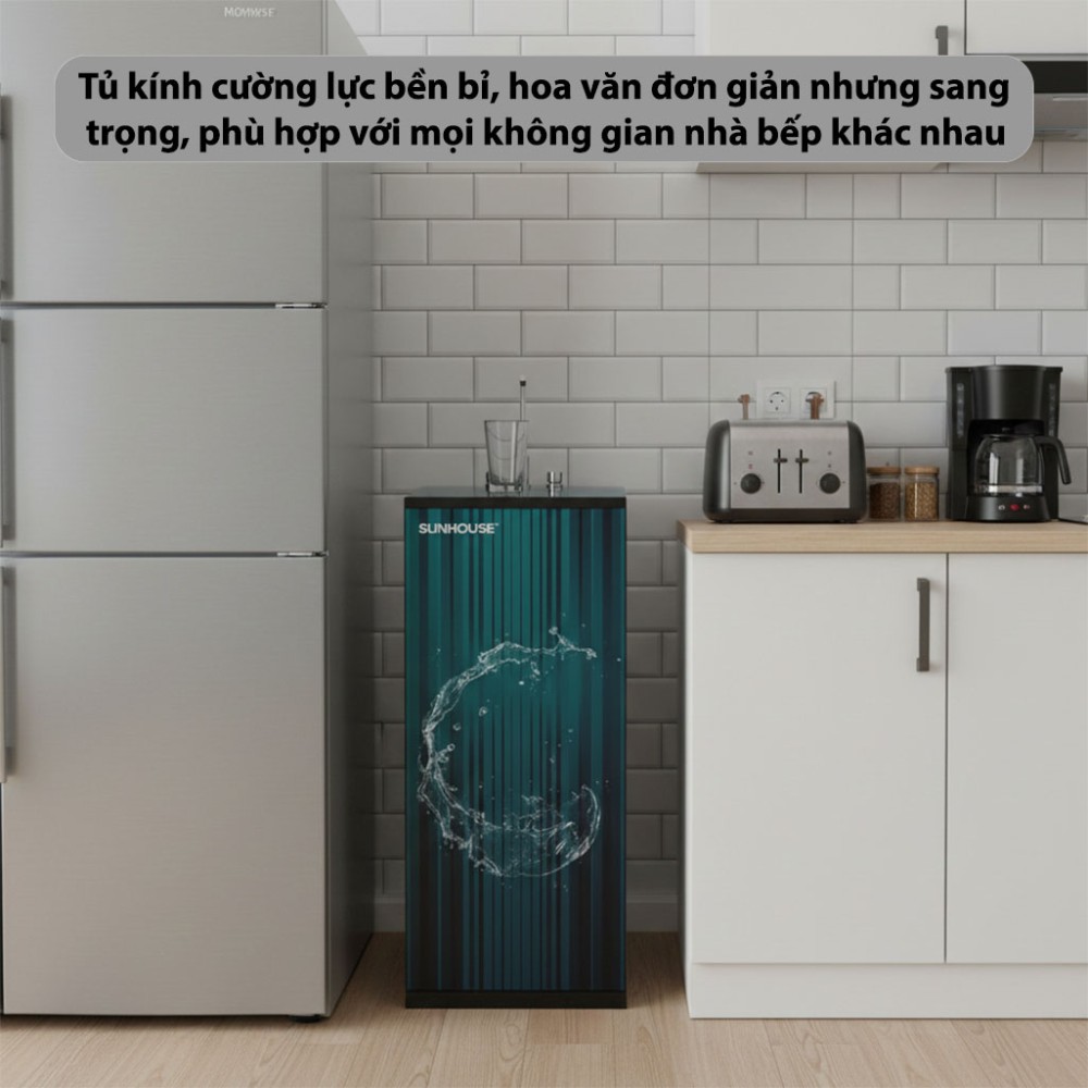 Máy lọc nước RO nóng nguội 9 lõi Sunhouse SHA76217CK - Hàng chính hãng