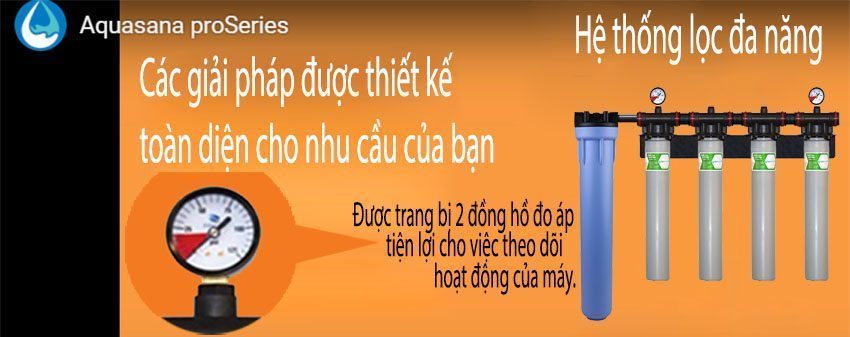 Máy lọc nước đa năng Aquasana Pro-Series FS-HF4-PF4MU - Hàng chính hãng