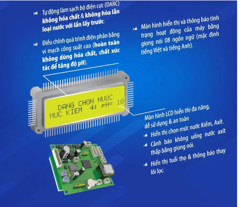 Máy lọc nước điện giải nóng nguội lạnh Robot UHC-4911 - Hàng chính hãng
