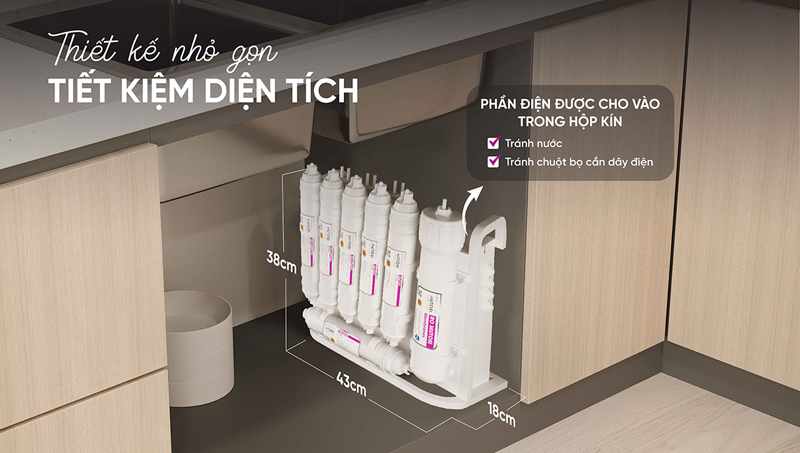 Máy lọc nước để gầm Mutosi 10 lõi MP-U1368 - Hàng chính hãng