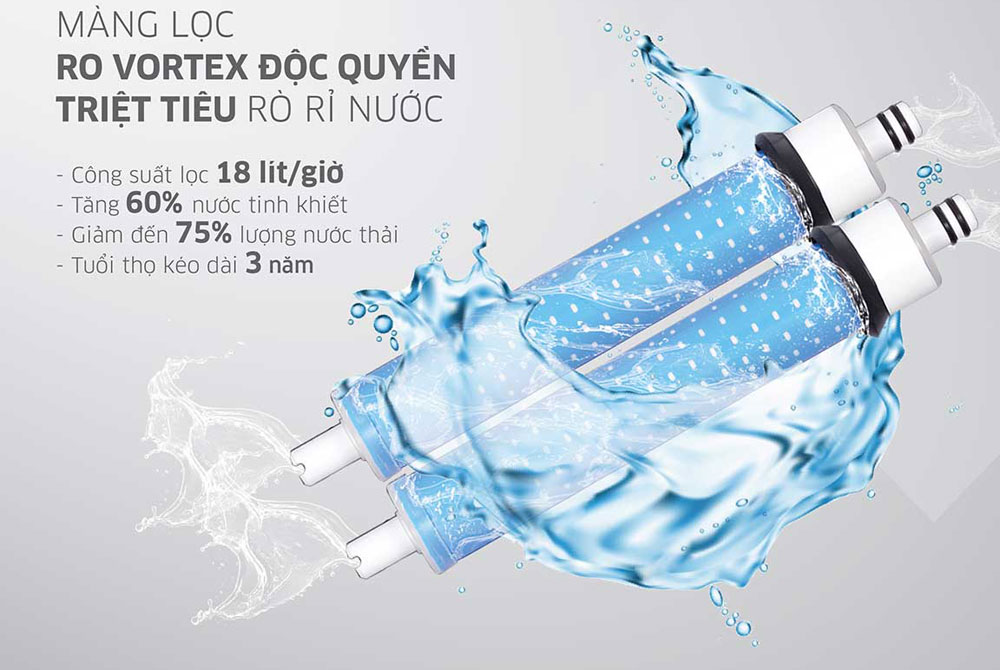 Máy lọc nước Kangaroo Hydrogen ion kiềm KG10A8ES - Hàng chính hãng