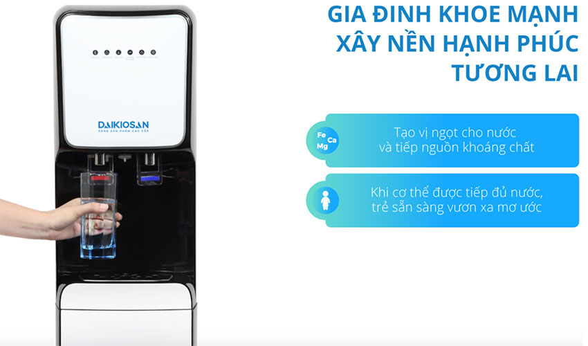 Máy lọc nước nóng lạnh Daikiosan DSW-40507C - Hàng chính hãng