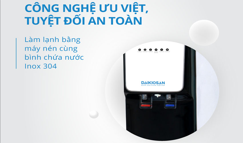 Máy lọc nước nóng lạnh Daikiosan DSW-40508C - Hàng chính hãng
