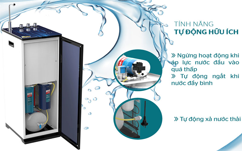 Máy lọc nước RO nóng lạnh Sunhouse SHA76213CK - Hàng chính hãng