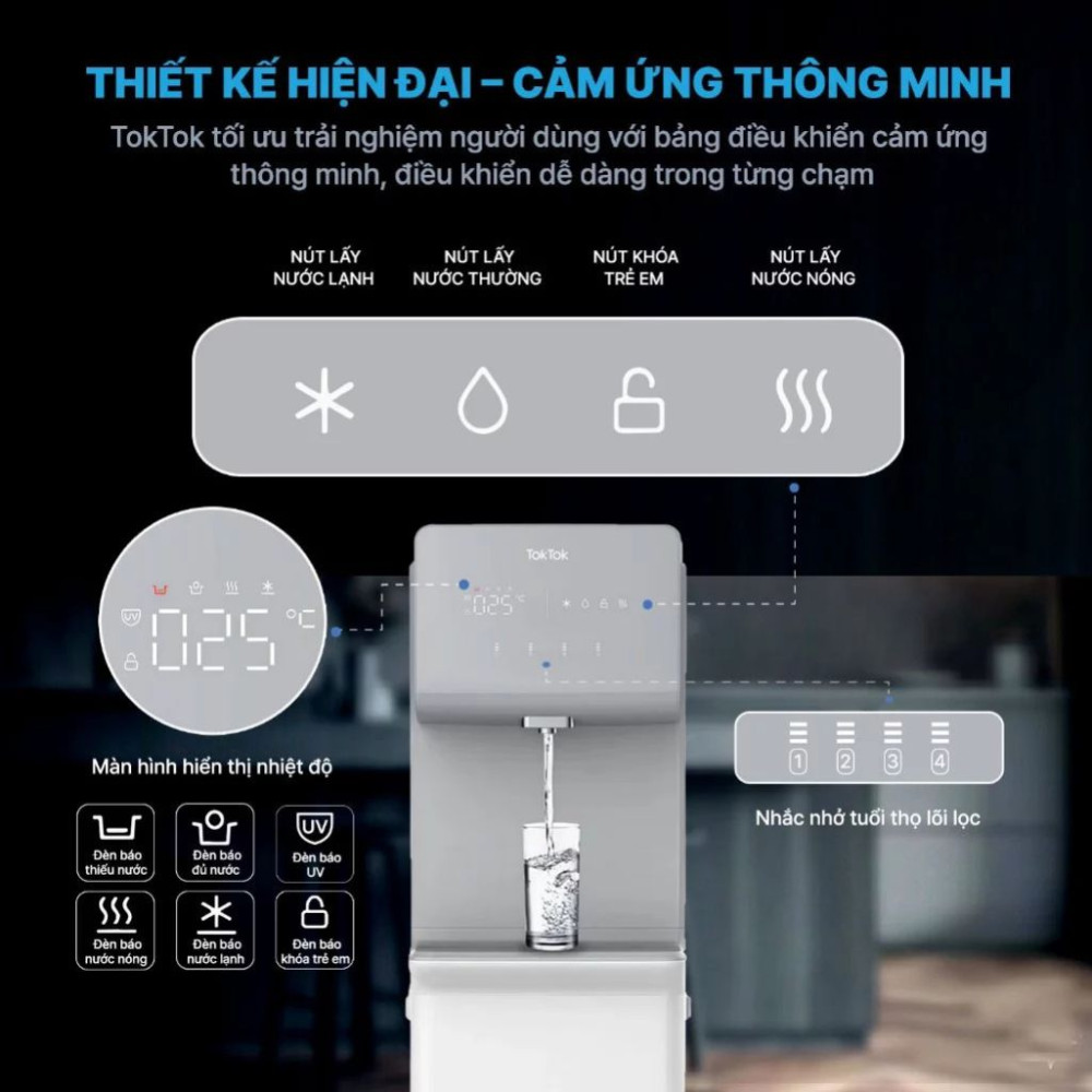Máy lọc nước nóng lạnh TokTok TW-871 - Hàng chính hãng