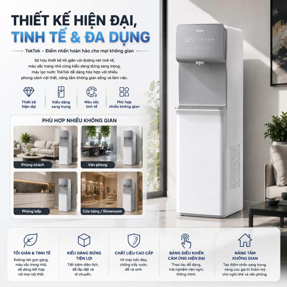 Máy lọc nước nóng lạnh TokTok TW-871 - Hàng chính hãng