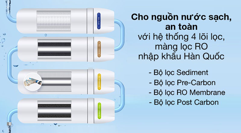 Máy lọc nước RO nóng nguội lạnh ChungHo WF-70S9500M - Hàng chính hãng