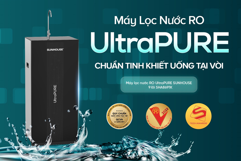 Máy lọc nước RO Sunhouse SHA8891KL - Hàng chính hãng
