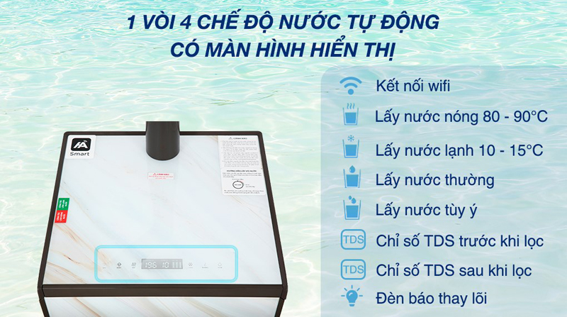Máy lọc nước nóng lạnh Toshiba TWP-W1905SV(MB)  - Hàng chính hãng