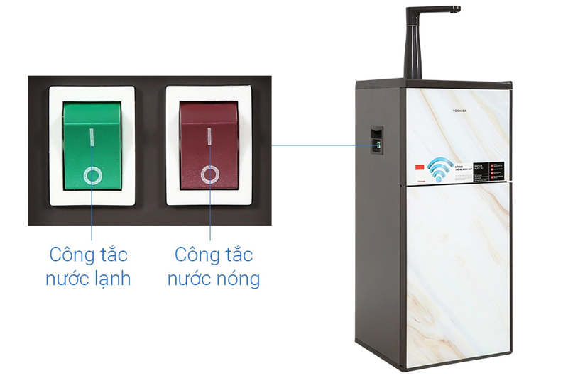 Máy lọc nước nóng lạnh Toshiba TWP-W1905SV(MB)  - Hàng chính hãng