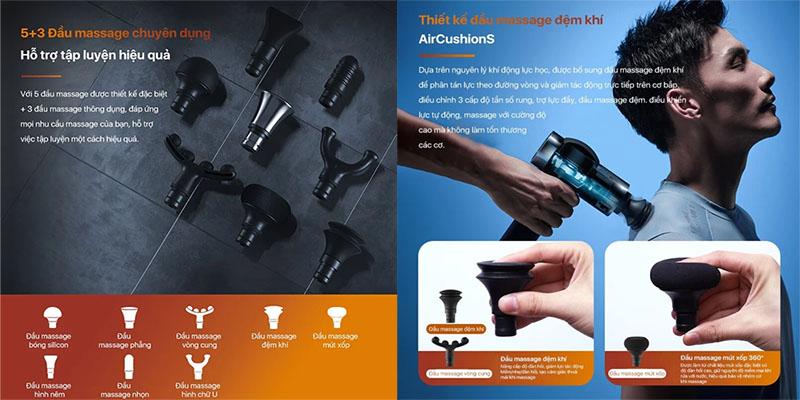Máy massage cầm tay Philips PPM5201G - Hàng chính hãng