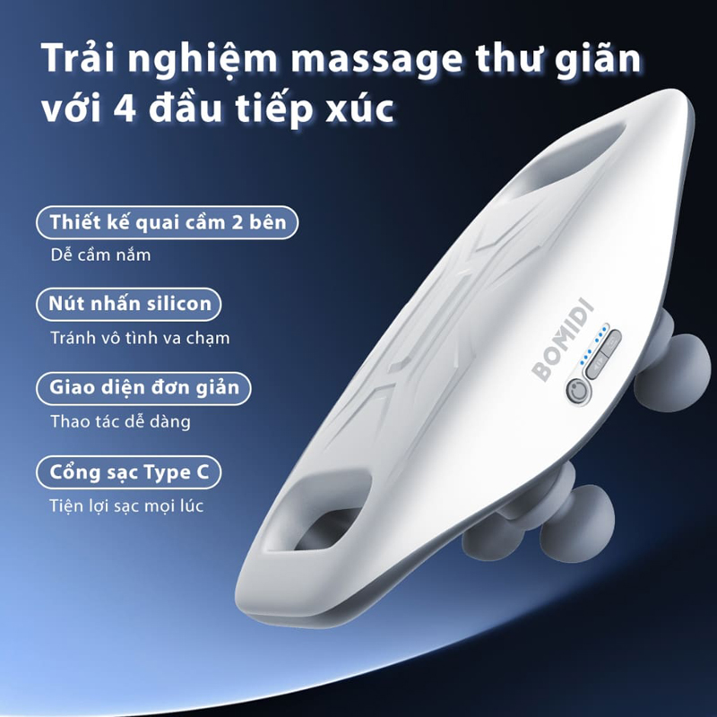 Máy massage cầm tay Bomidi MG3 - Hàng chính hãng