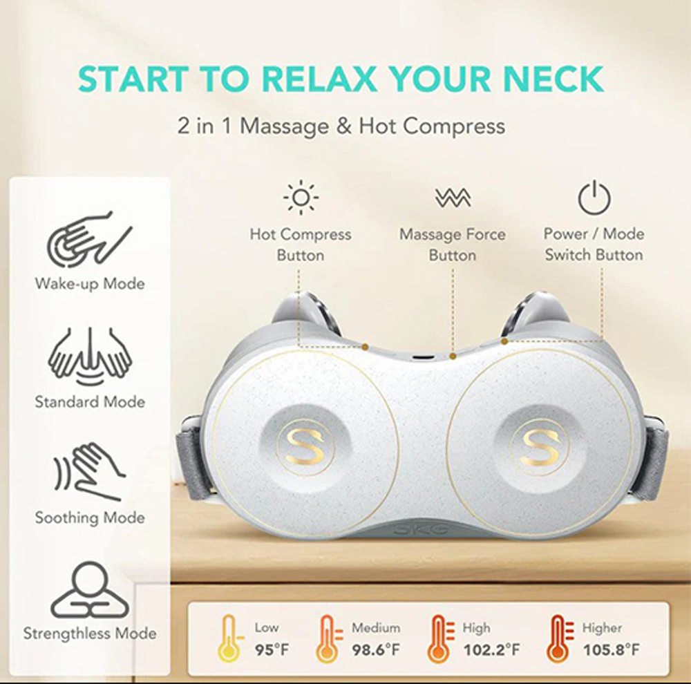 Máy massage cổ vai gáy SKG H7 - Hàng chính hãng