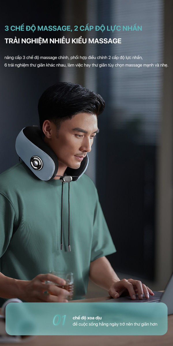 Máy massage cổ vai gáy Philips PPM3304 - Hàng chính hãng