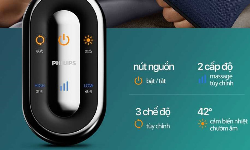 Máy massage cổ vai gáy Philips PPM3521 - Hàng chính hãng