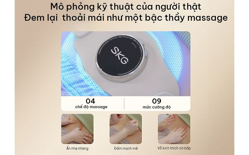 Máy massage lưng SKG K3-2 - Hàng chính hãng