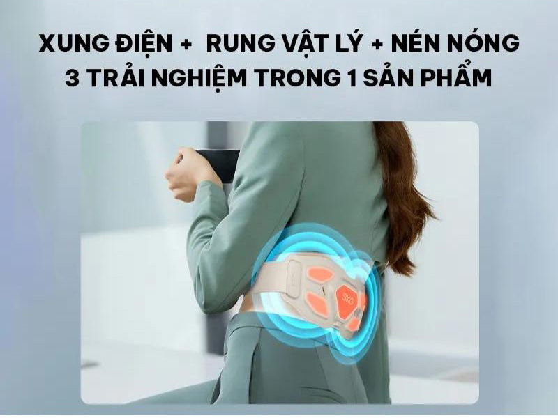 Đai massage lưng SKG W9 PRO - Hàng chính hãng