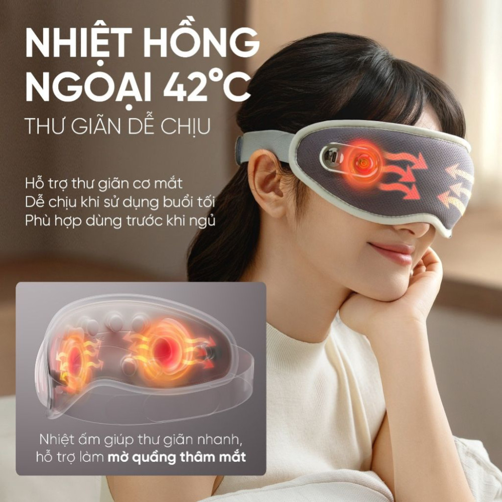 Máy massage mắt Buheung LUX-520 - Hàng chính hãng