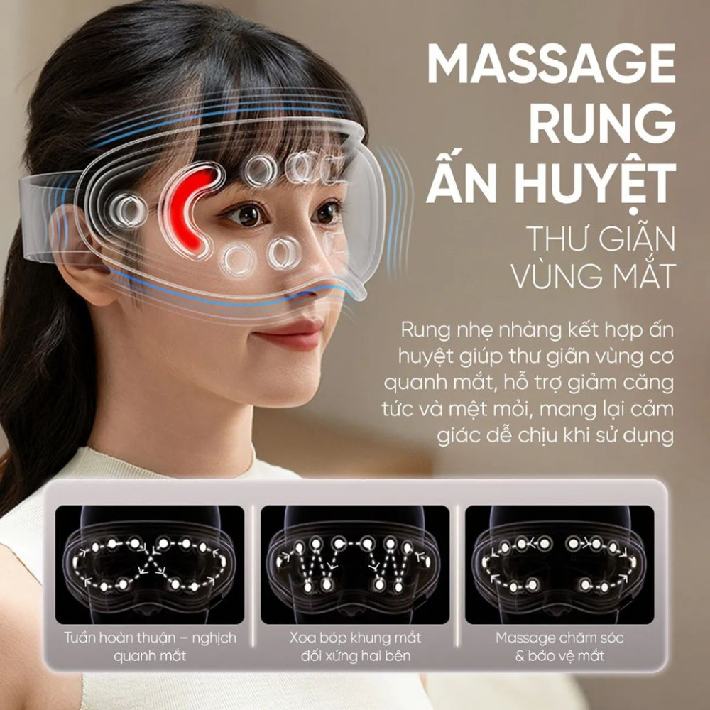 Máy massage mắt Buheung LUX-520 - Hàng chính hãng