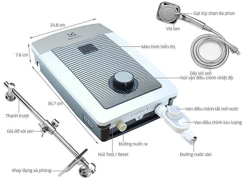 Máy nước nóng Electrolux EWE-451TX-DCC2 - Hàng chính hãng