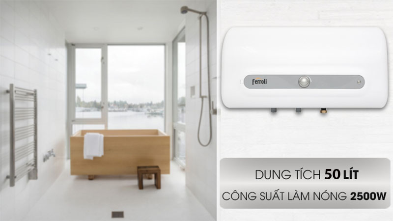 Máy nước nóng gián tiếp Ferroli QQ EVO ME 50L - Hàng chính hãng
