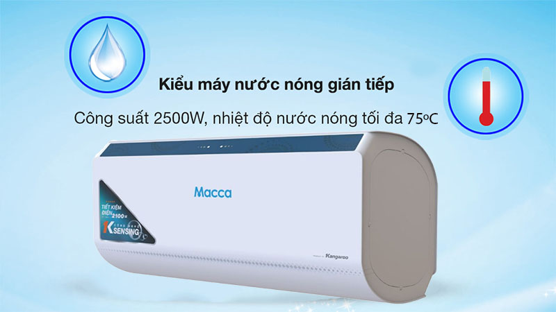 Máy nước nóng gián tiếp Kangaroo KG75A3 - Hàng chính hãng