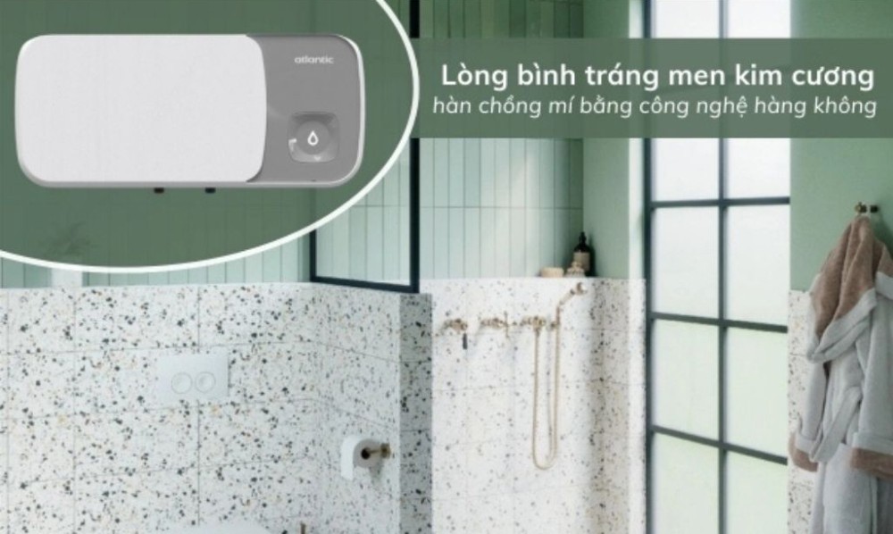 Bình nóng lạnh gián tiếp Atlantic SWH 20H M-6 AMI SLIM - Hàng chính hãng