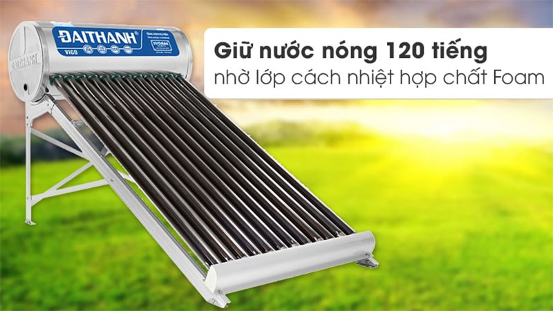 Máy nước nóng năng lượng mặt trời Đại Thành 130 lít Vigo 58-12 - Hàng chính hãng