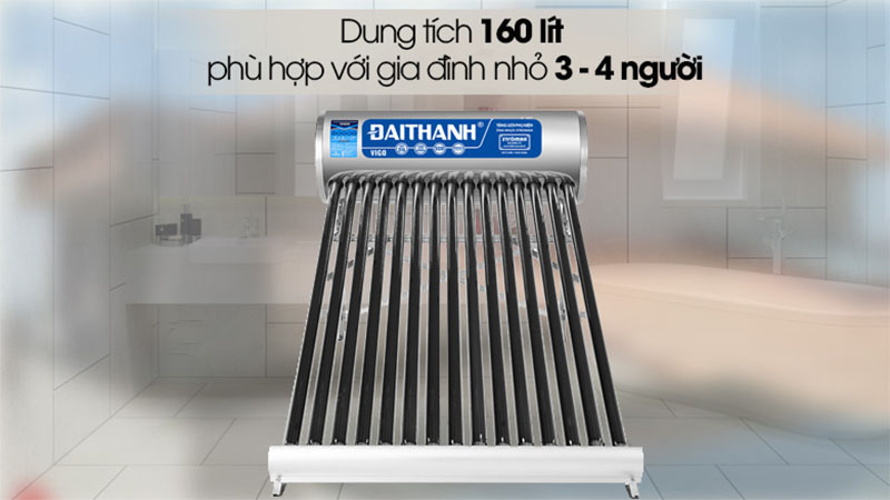 Máy nước nóng năng lượng mặt trời Đại Thành 160 lít Vigo 58-15 - Hàng chính hãng