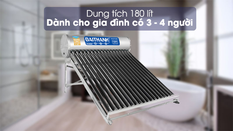 Máy nước nóng năng lượng mặt trời Đại Thành 180 lít Classic 58-18 - Hàng chính hãng