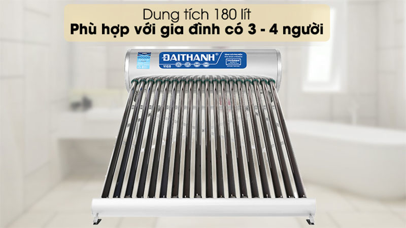 Máy nước nóng năng lượng mặt trời Đại Thành 180 lít Vigo 58-18 - Hàng chính hãng