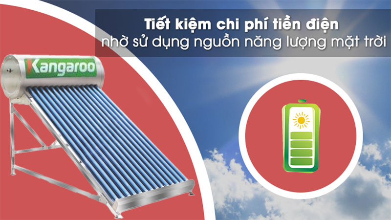 Máy nước nóng năng lượng mặt trời Kangaroo PT2022 - Hàng chính hãng