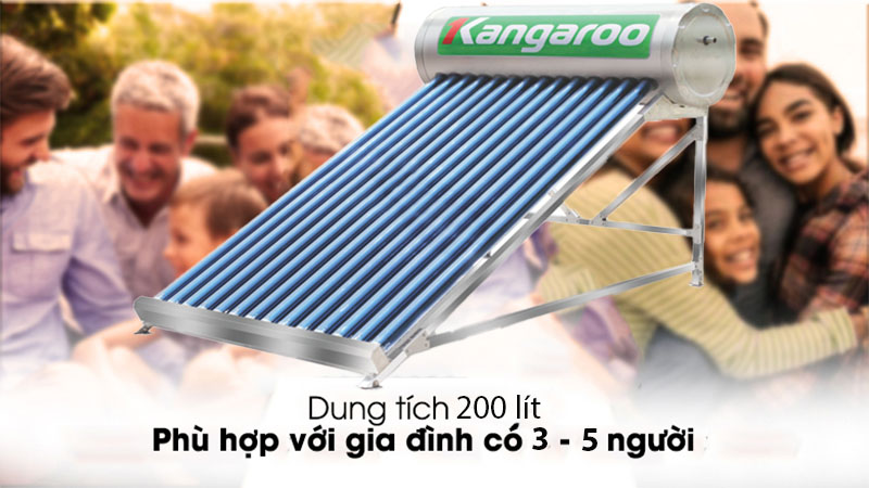 Máy nước nóng năng lượng mặt trời Kangaroo PT2022 - Hàng chính hãng
