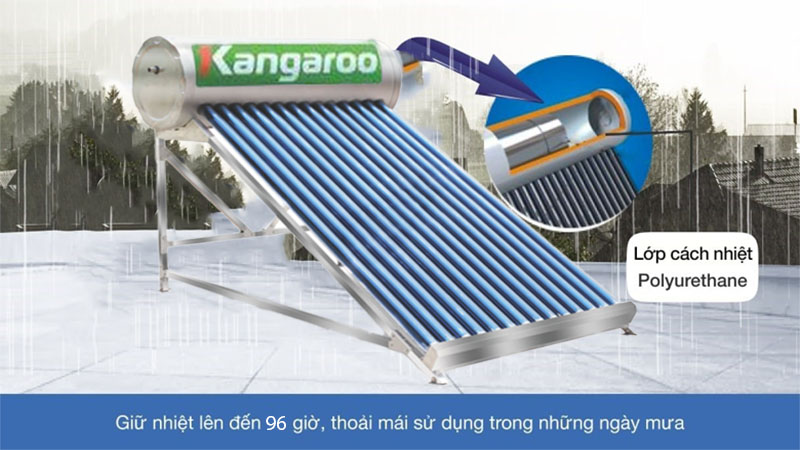 Máy nước nóng năng lượng mặt trời Kangaroo PT2022 - Hàng chính hãng