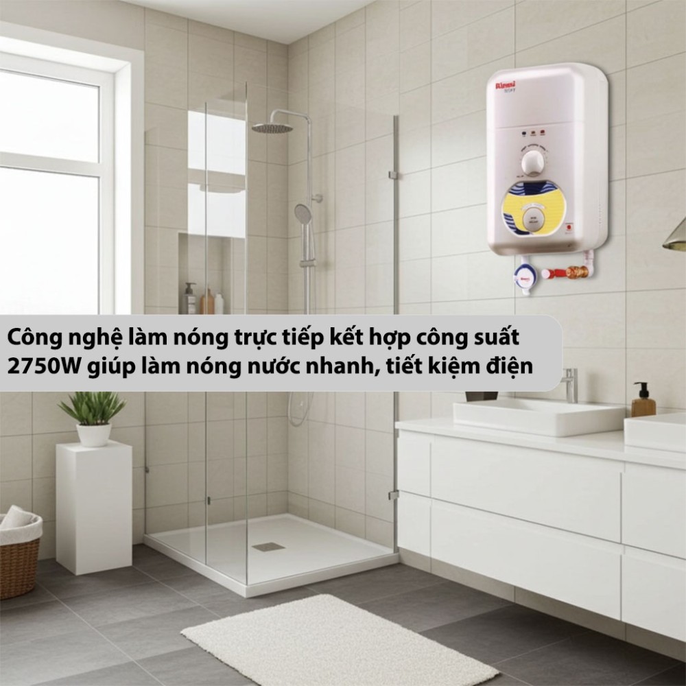 Máy nước nóng trực tiếp Rinnai RE-275WH(G) - Hàng chính hãng