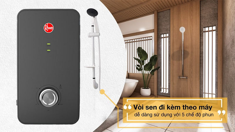 Máy nước nóng trực tiếp Rheem RH-688E-BK - Hàng chính hãng