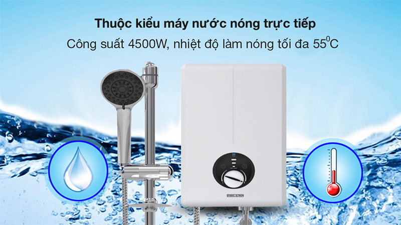Máy nước nóng trực tiếp Stiebel Eltron 4500W XGP-45-EC - Hàng chính hãng