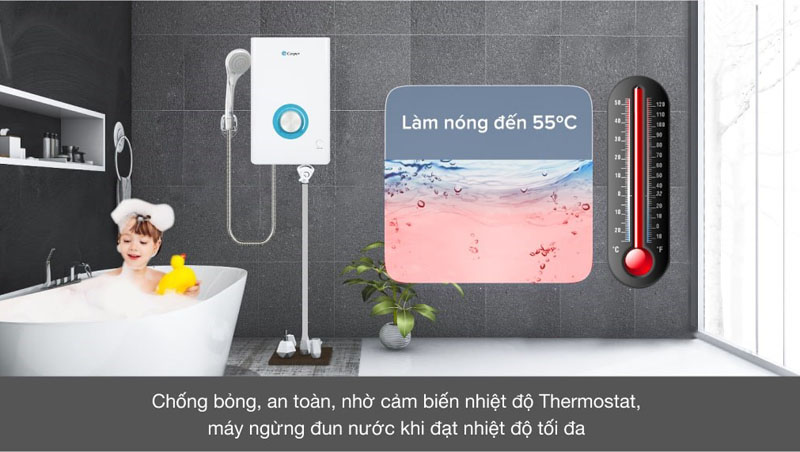 Máy nước nóng trực tiếp Casper 4500W EN-45TH11 - Hàng chính hãng