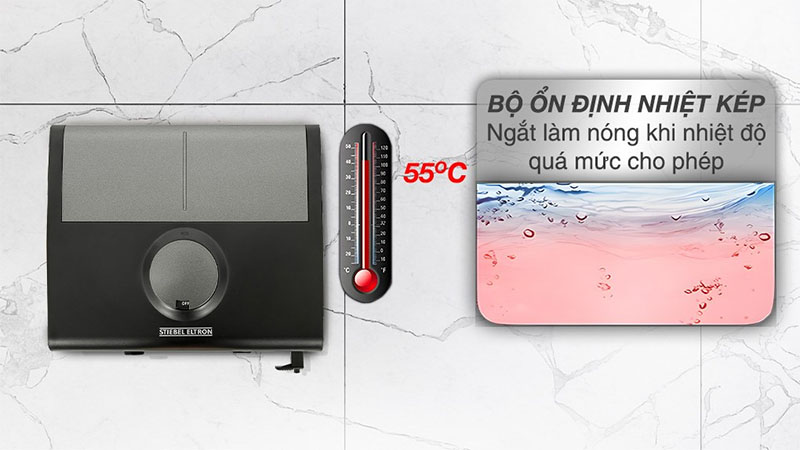 Máy nước nóng trực tiếp đa điểm (Multi Point) Stiebel Eltron 8000W DDC-8-EC - Hàng chính hãng