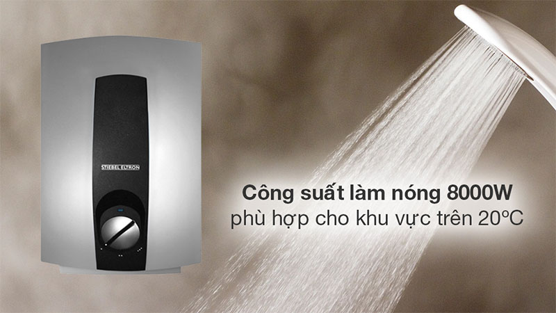 Máy nước nóng trực tiếp đa điểm (Multi Point) Stiebel Eltron 8000W DHC-8-EC - Hàng chính hãng