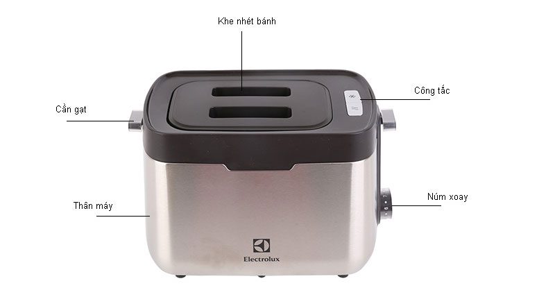 Máy nướng bánh mì Electrolux ETS5604S - Hàng chính hãng