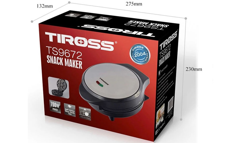 Máy nướng bánh snack Tiross TS9672 - Hàng chính hãng