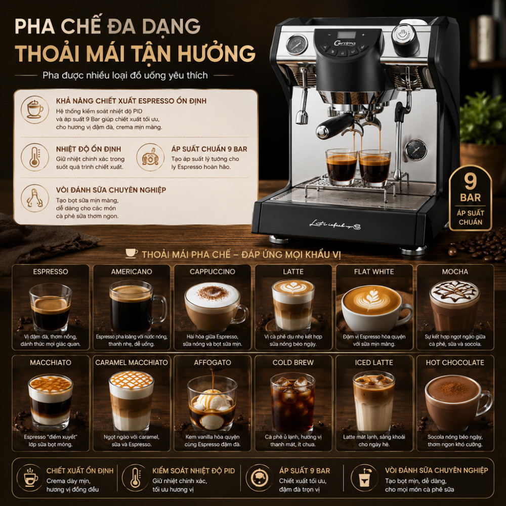 Máy pha cà phê Corrima CRM 3149 - Hàng chính hãng