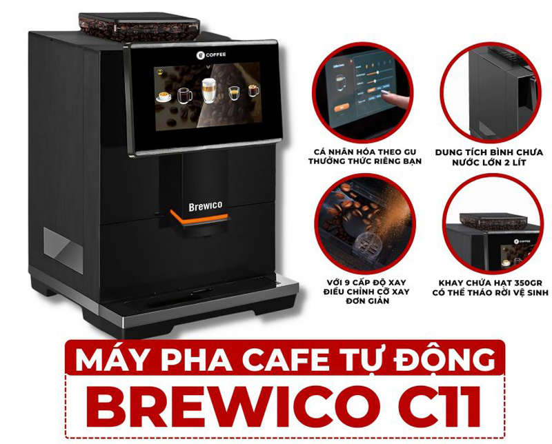 Máy pha cà phê tự động Brewico C11 - Hàng chính hãng