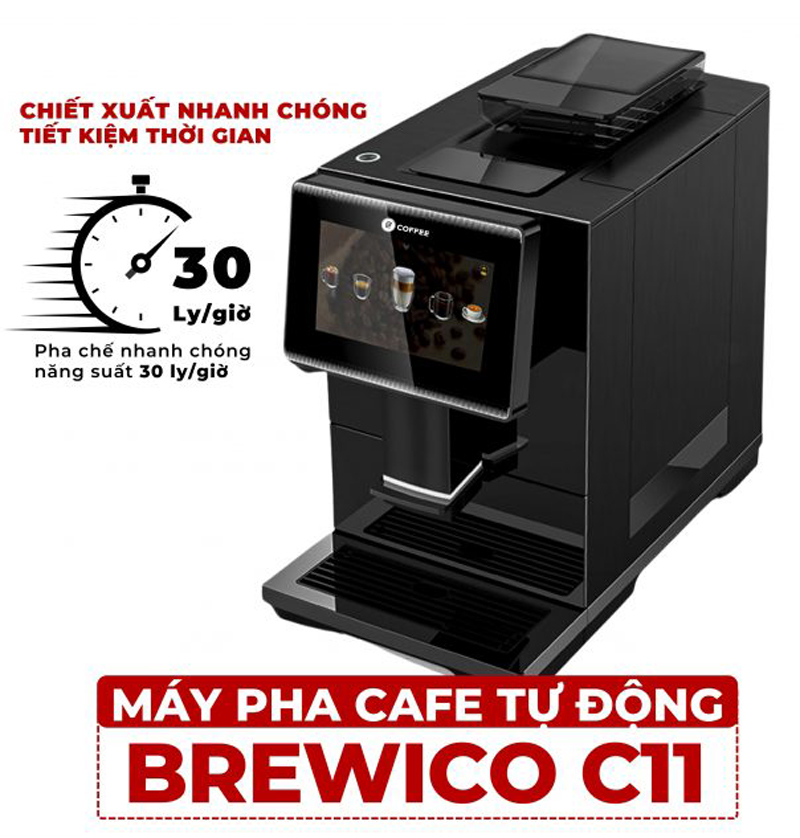 Máy pha cà phê tự động Brewico C11 - Hàng chính hãng