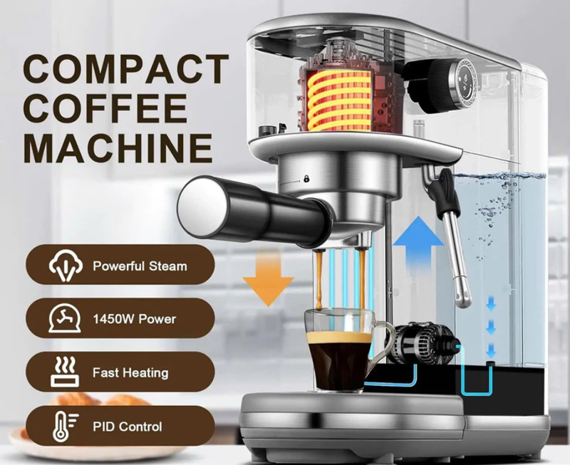 Máy pha cà phê Espresso Zamboo ZB-96AT - Hàng chính hãng