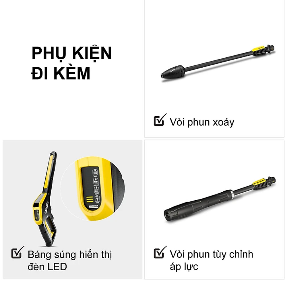 Máy phun rửa áp lực cao Karcher K 5 Power Control - Hàng chính hãng