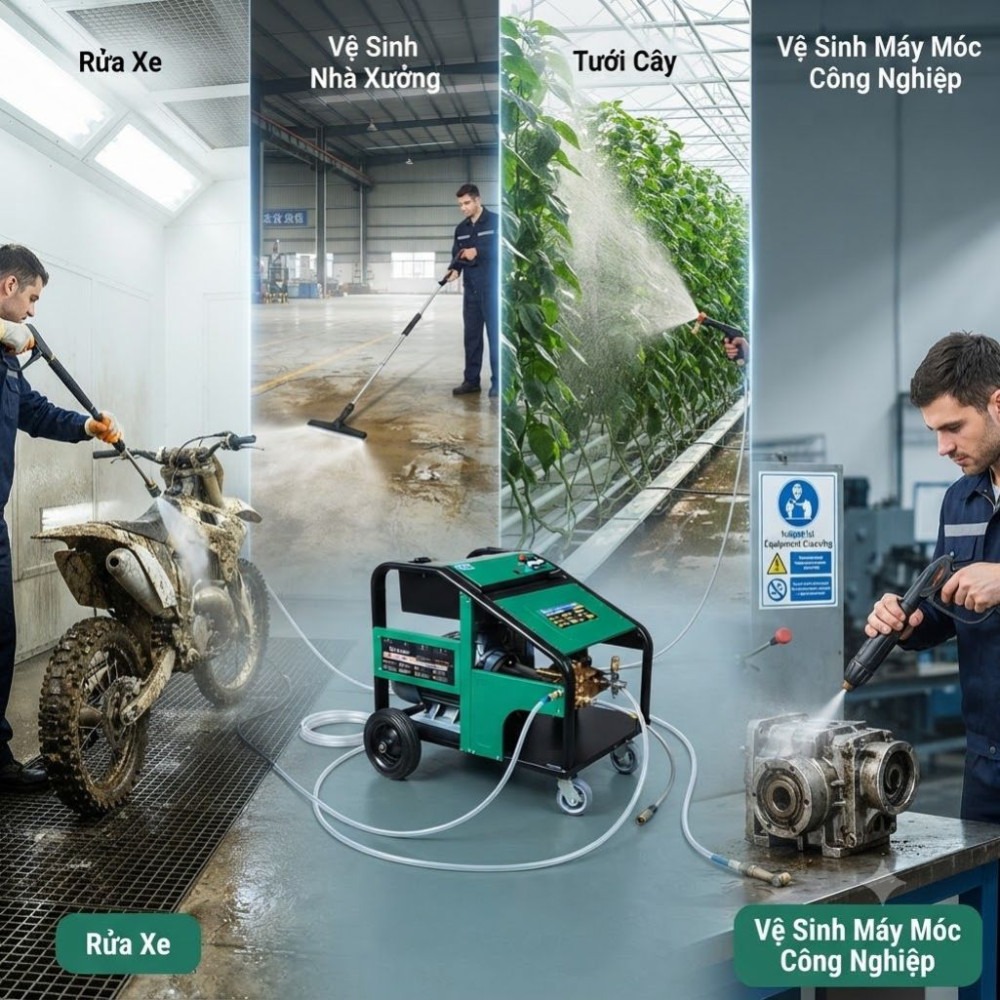 Máy phun rửa cao áp Kumisai KMS-350/15 - Hàng chính hãng