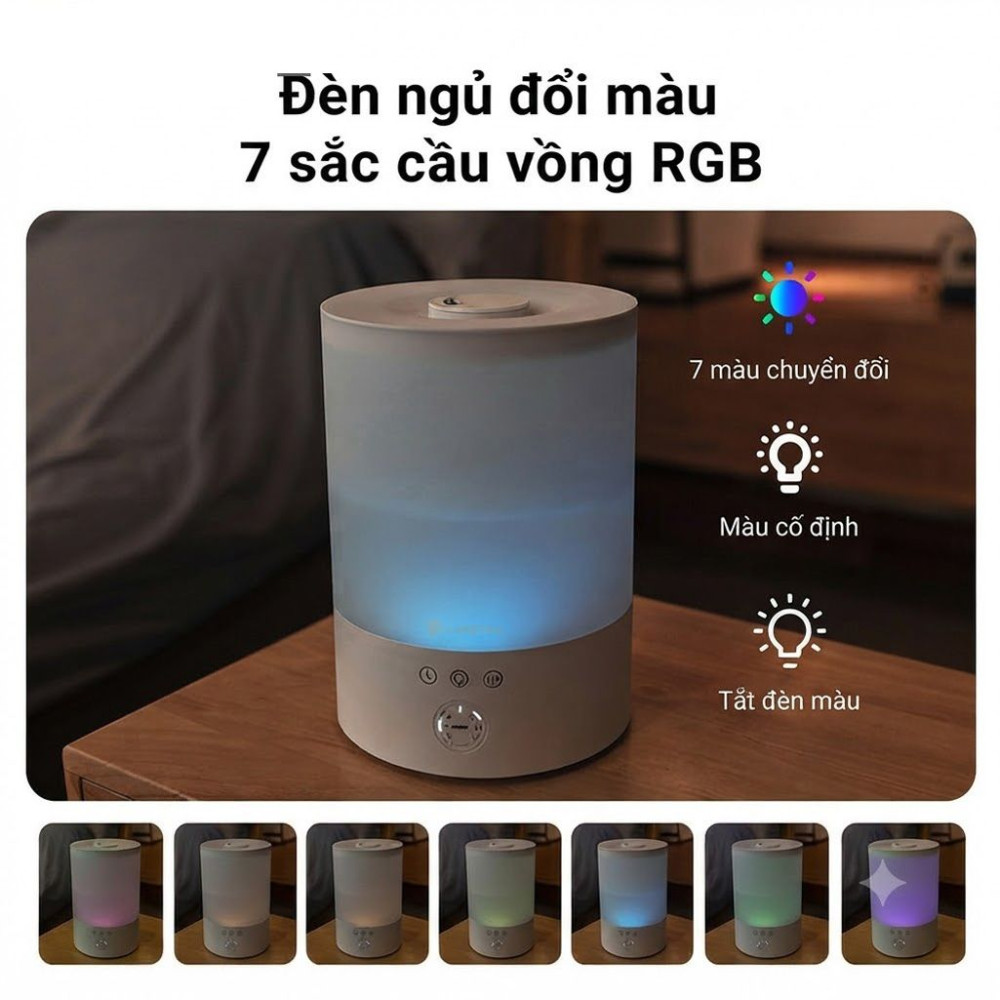 Máy phun sương tạo ẩm Lumias HUL-24W - Hàng chính hãng