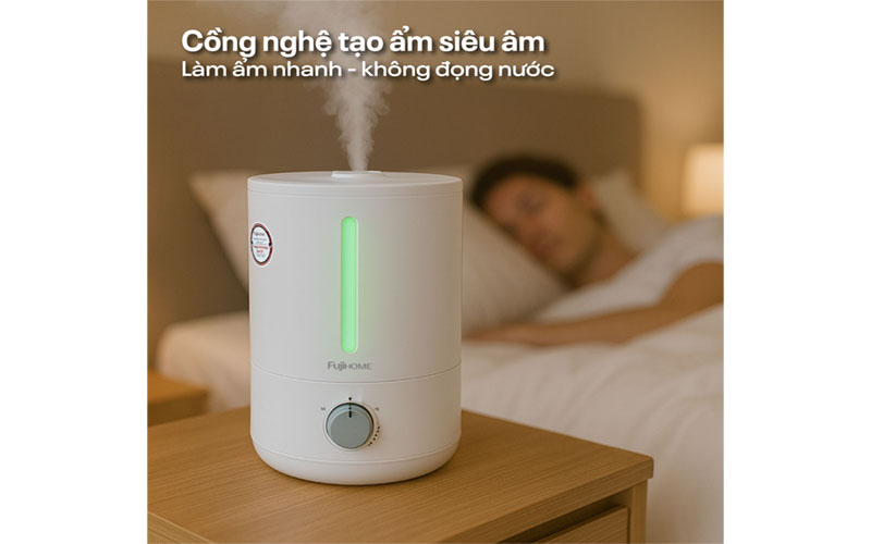 Máy phun sương tạo ẩm, xông tinh dầu Fujihome HM06M - Hàng chính hãng